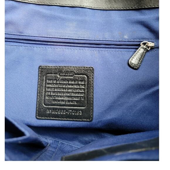 VTG‎ 90s Coach Signature Canvas Crossbody Bag Laptop Work Messenger Tote - Picture 7 of 14